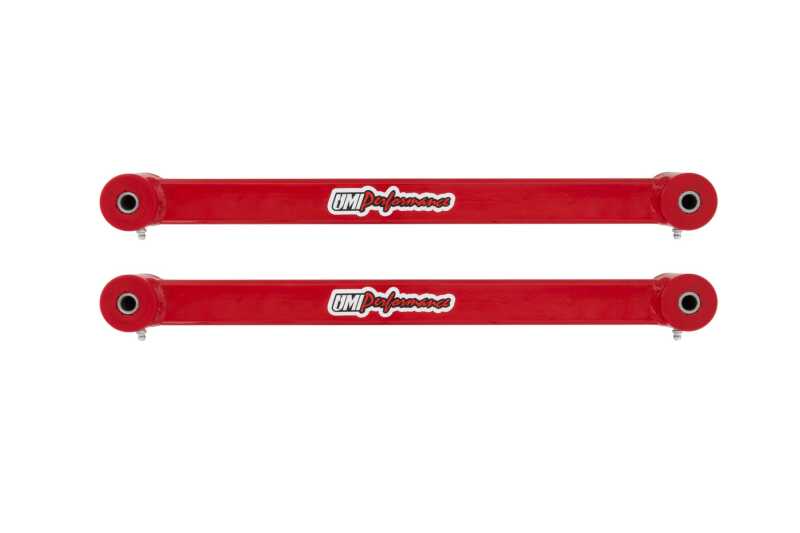 Chevrolet Camaro Alignment Toe Arms - Rear - UMI Performance - Rectangular Tube Construction - Red - `16-`24